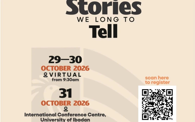 Ibadan Book and Arts Festival Announces 2026 Edition, The Stories We Long to Tell